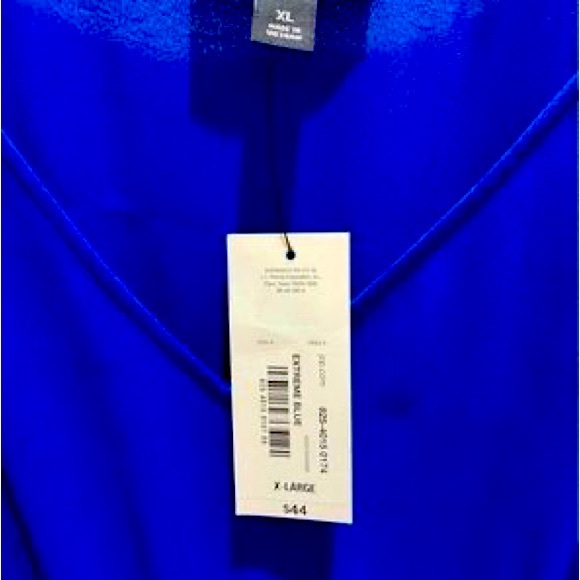 Bold Elements Women’s Royal Blue Romper Lined Cold Shoulder NWT - Picture 7 of 7